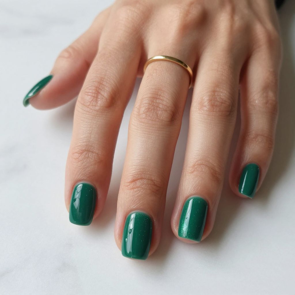 Emerald Green Nail Ideas 1