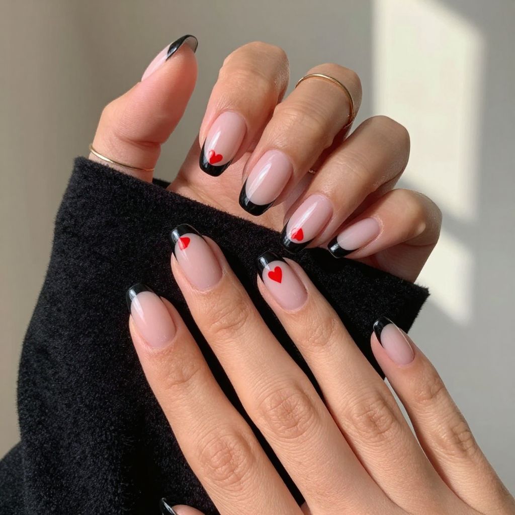 Broken Heart French Tips