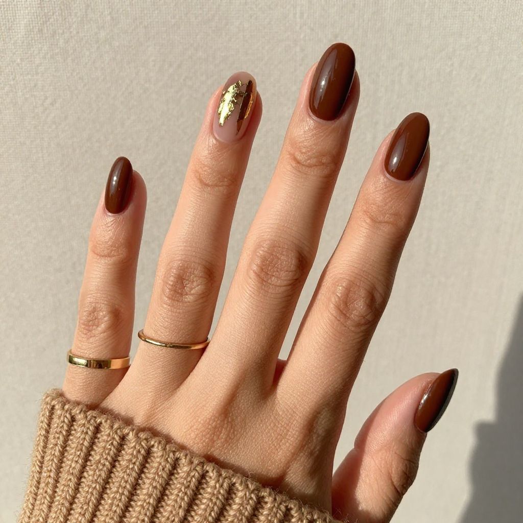 Fall Almond Nail Ideas image 1