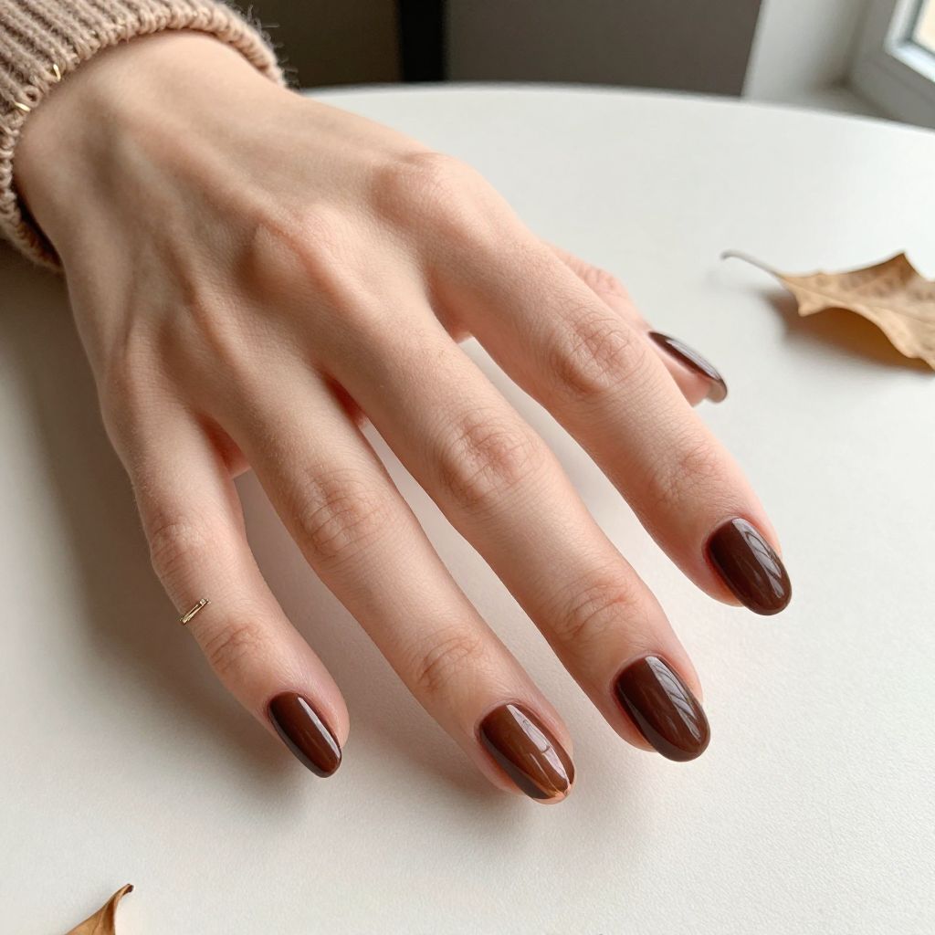 Fall Almond Nail Ideas image 11