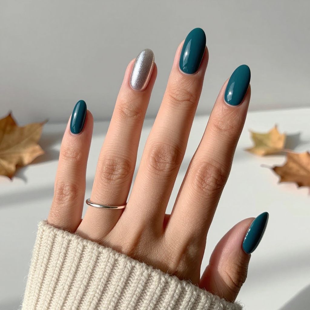 Fall Almond Nail Ideas image 13