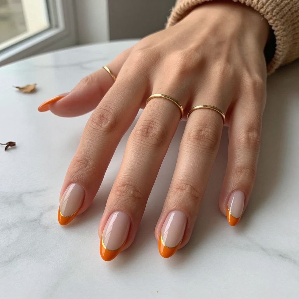 Fall Almond Nail Ideas image 2