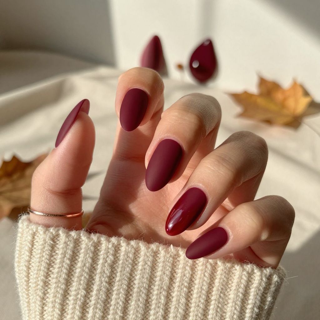 Fall Almond Nail Ideas image 6
