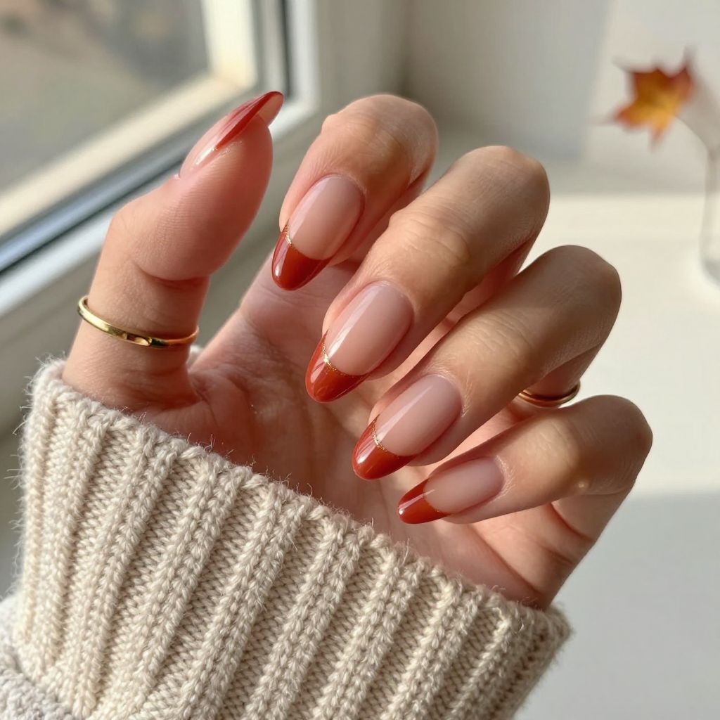 Fall Almond Nail Ideas image 9