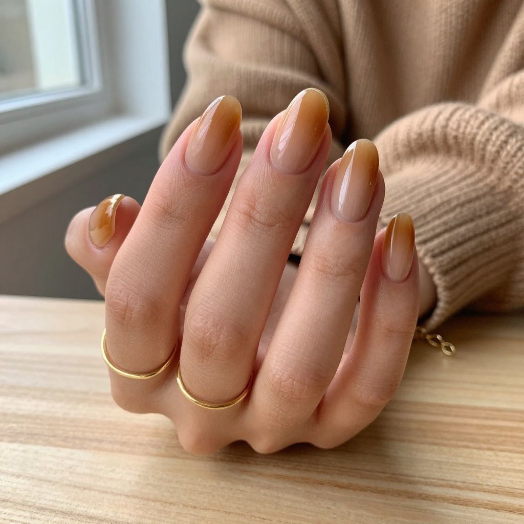 Fall Almond Nail Ideas image 7