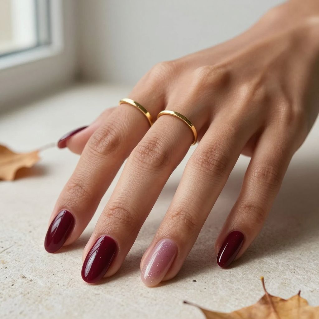 Fall Burgundy Nail Ideas 2