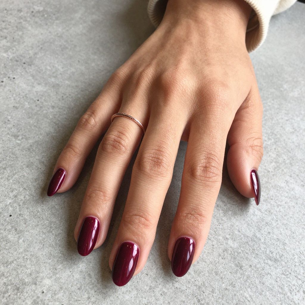 Fall Burgundy Nail Ideas 3