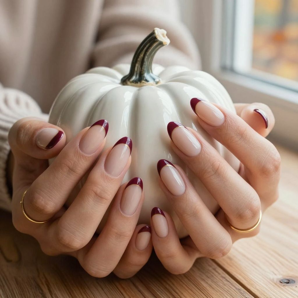 Fall Burgundy Nail Ideas 4