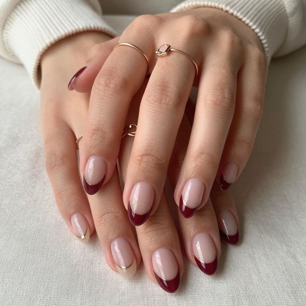 Fall Burgundy Nail Ideas 6