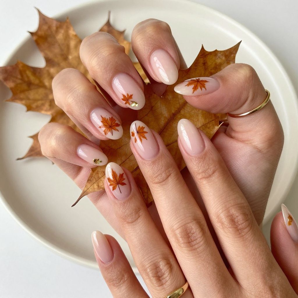 Fall Dip Nail Ideas 4