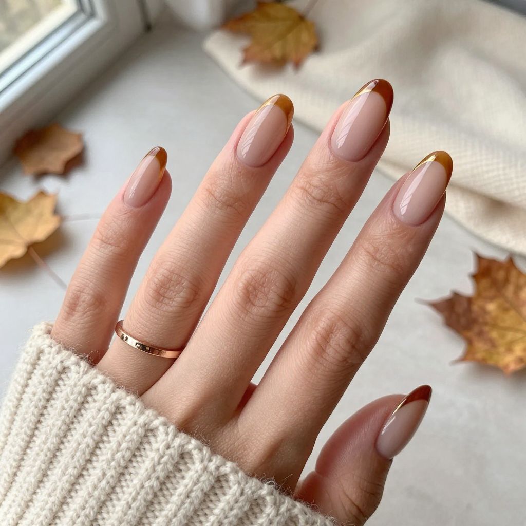 Fall Dip Nail Ideas 7
