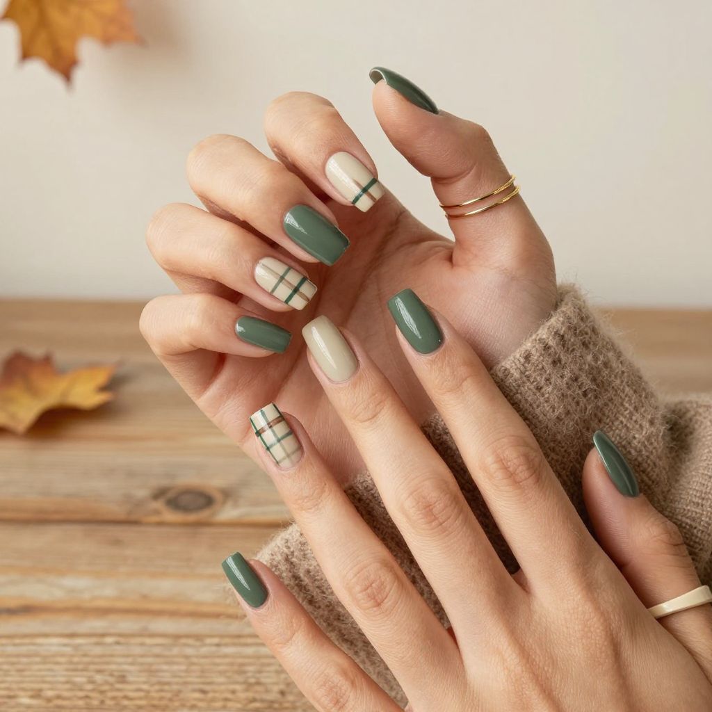Muted Green Plaid