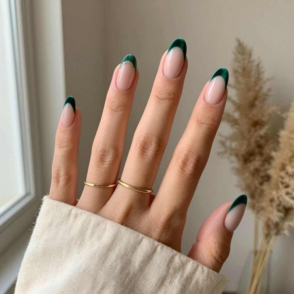 Pine Green Velvet French