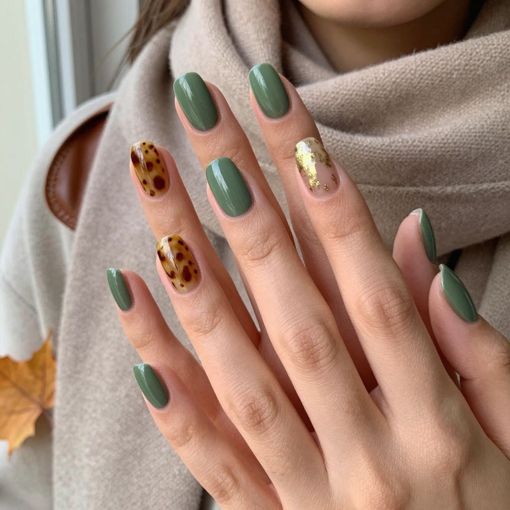 Moss Green Tortoiseshell Mix