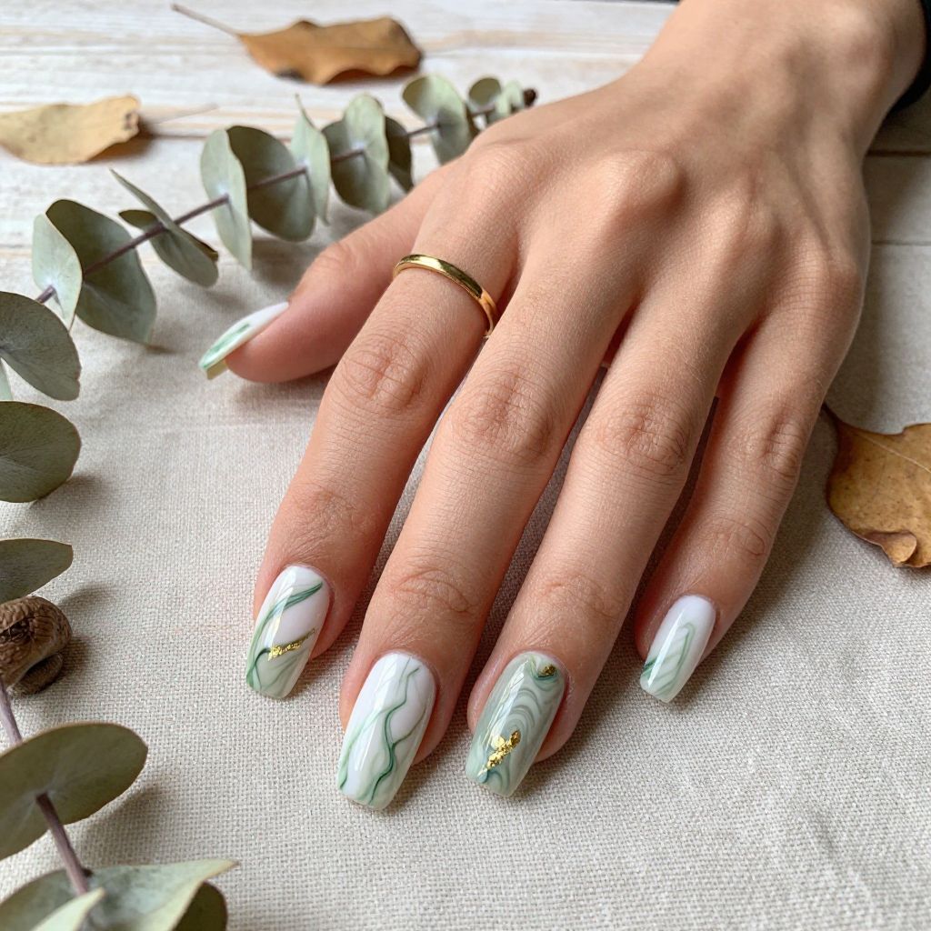 Green Marble Accents