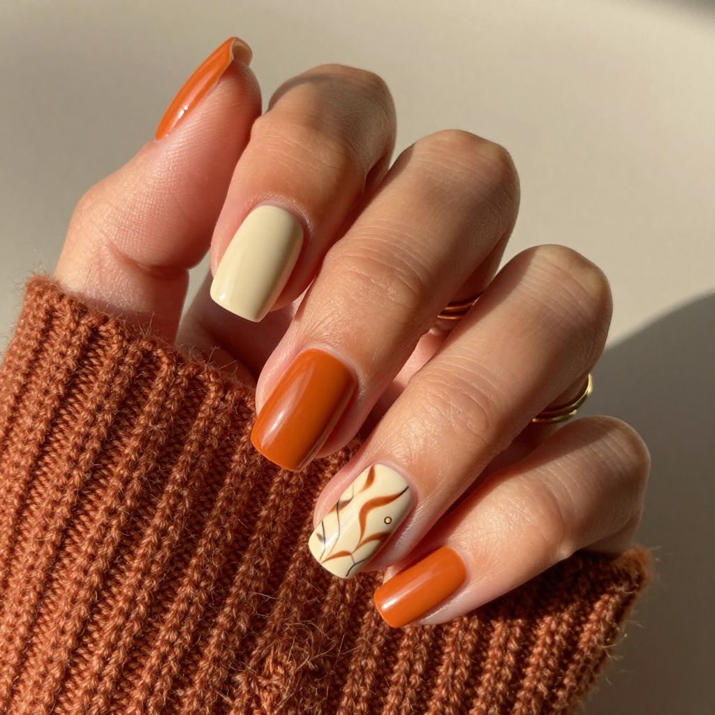 Burnt Orange Short Squares