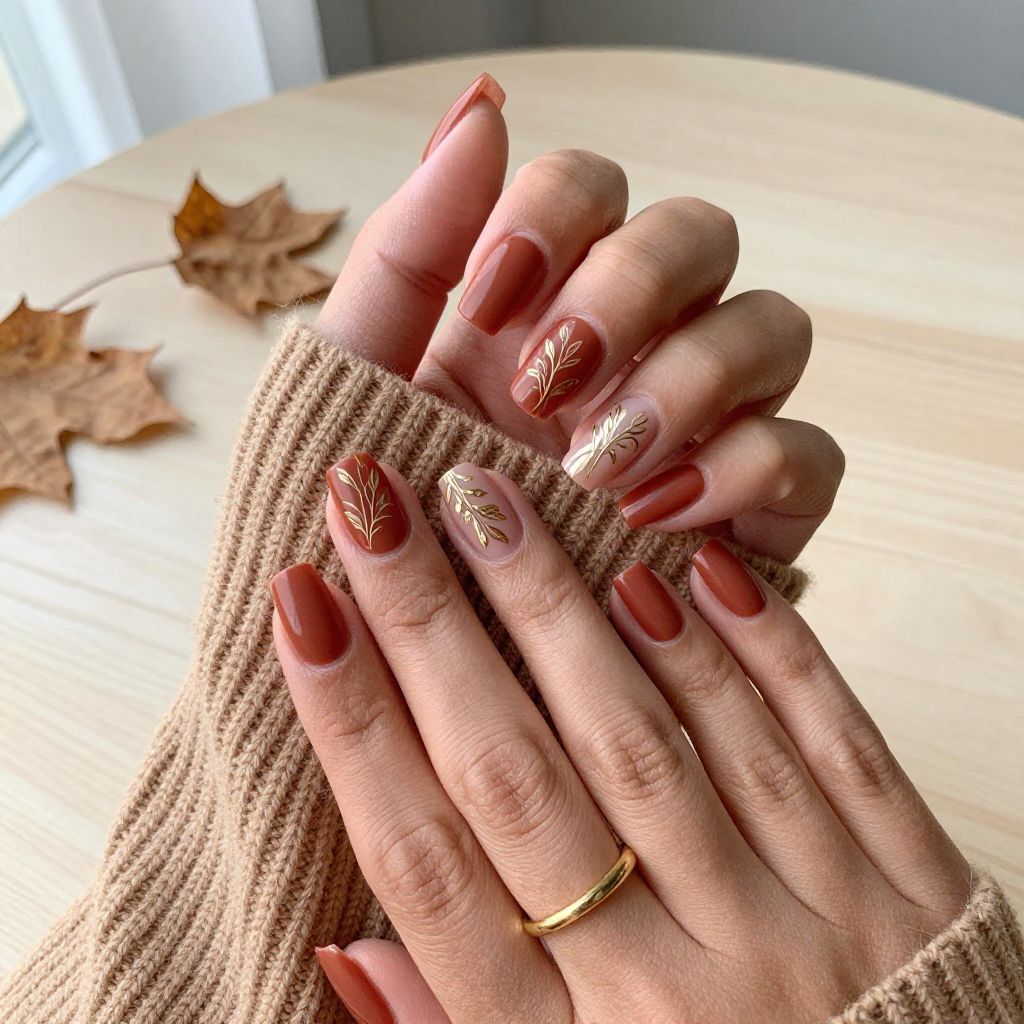 Terracotta Square Nails