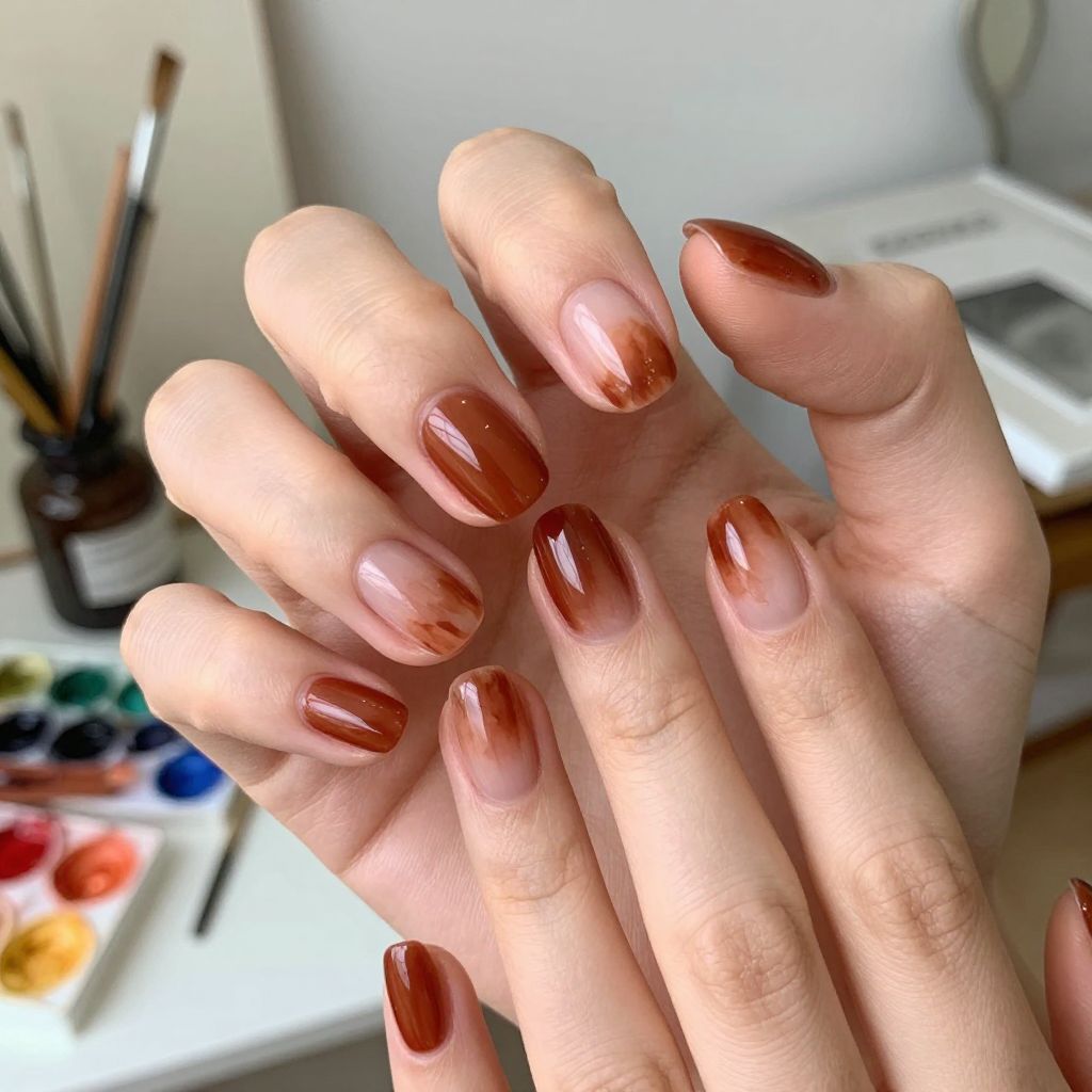 Fall Nail Designs For Short Nails nail idea 13
