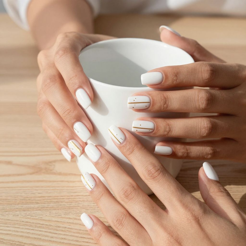 Crisp White and Gold