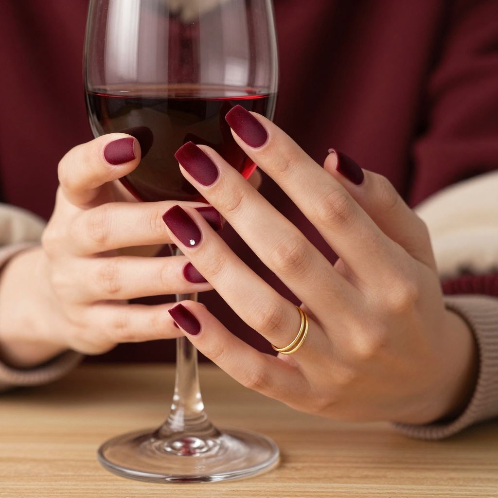 Velvet Burgundy Tips