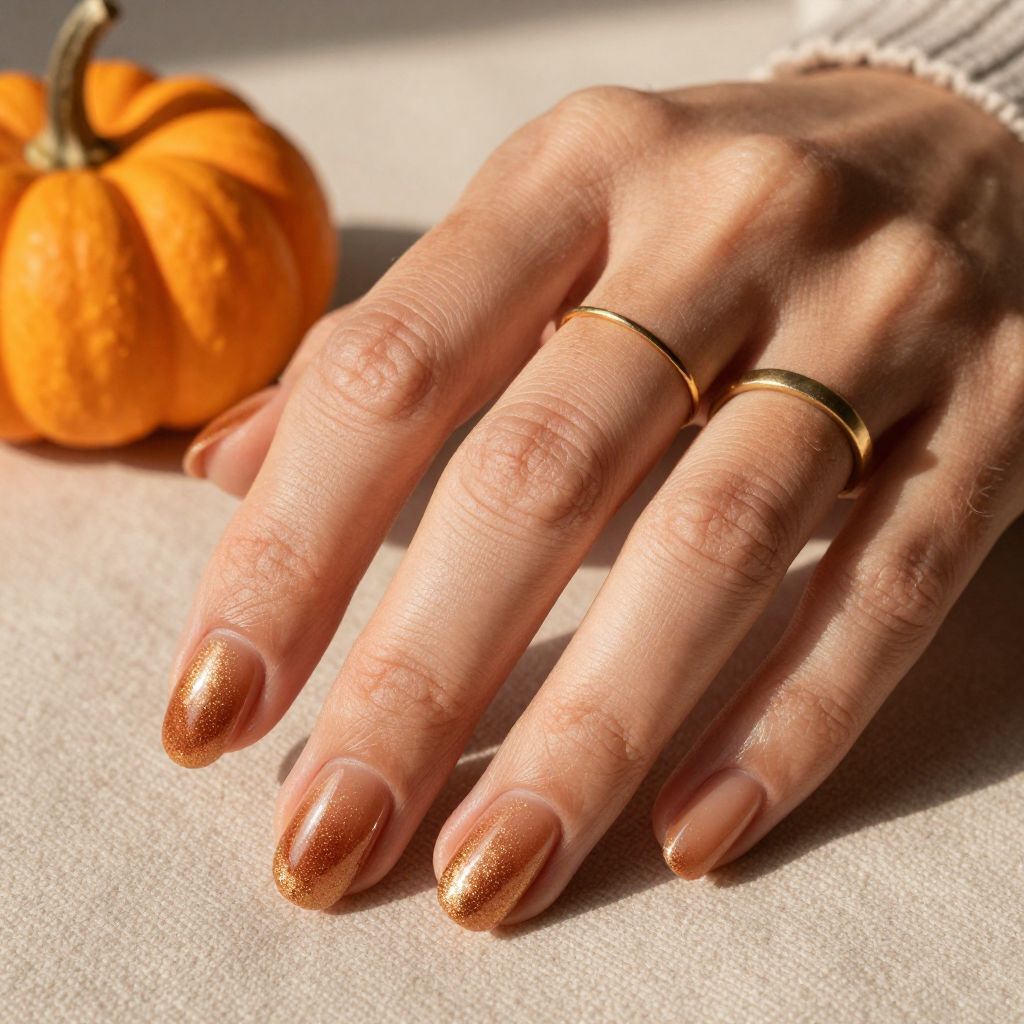 Pumpkin Spice Glitter Fade