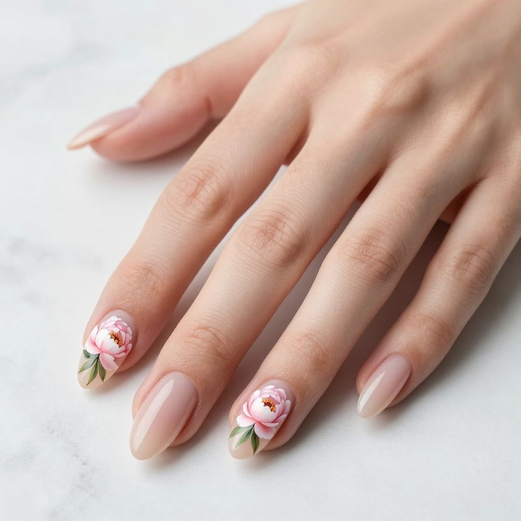 Floral nail idea 1