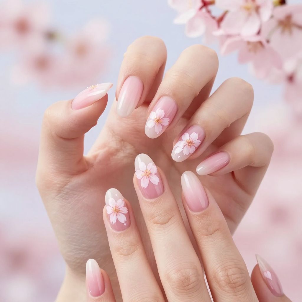 Floral nail idea 4