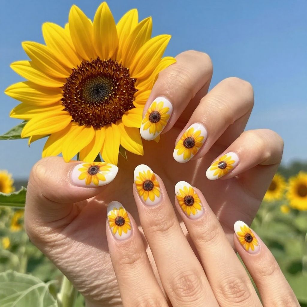 Floral nail idea 6