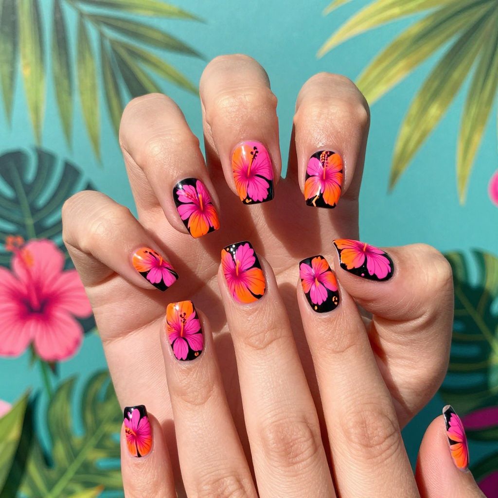 Floral nail idea 9