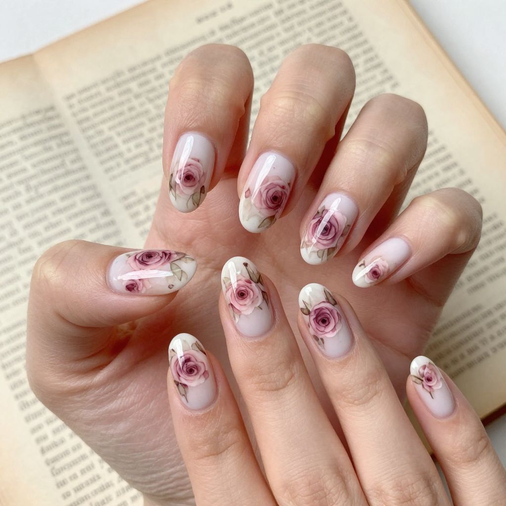 Floral nail idea 8