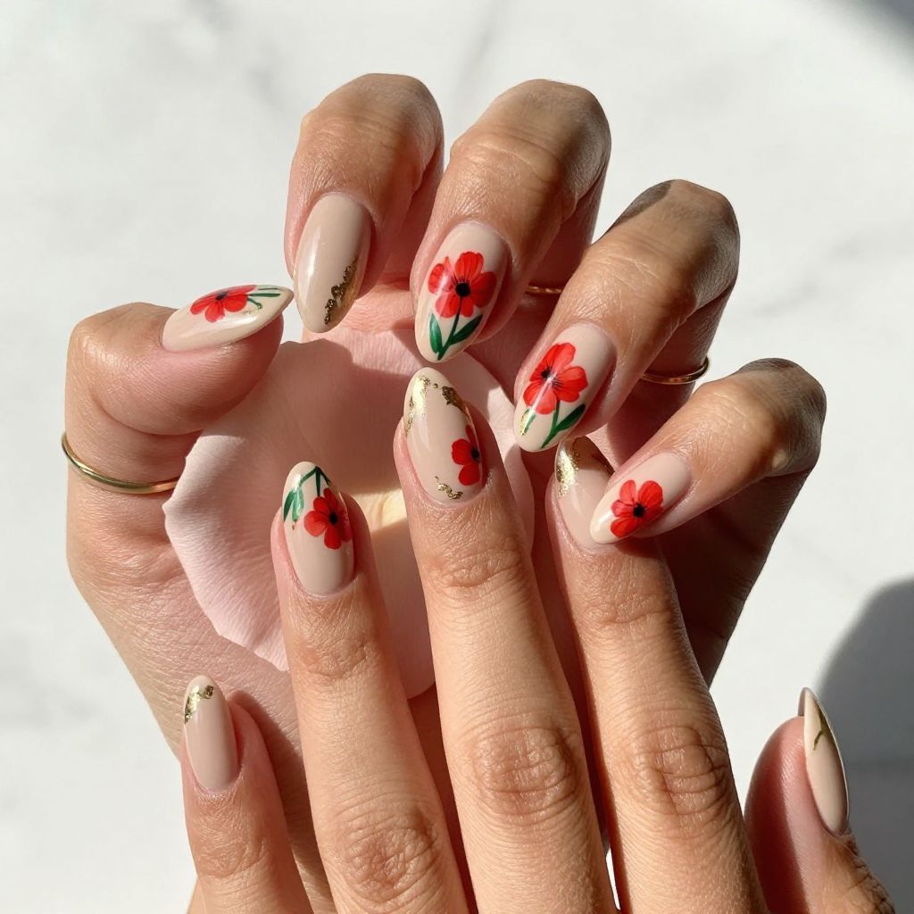 Romantic Red Poppies