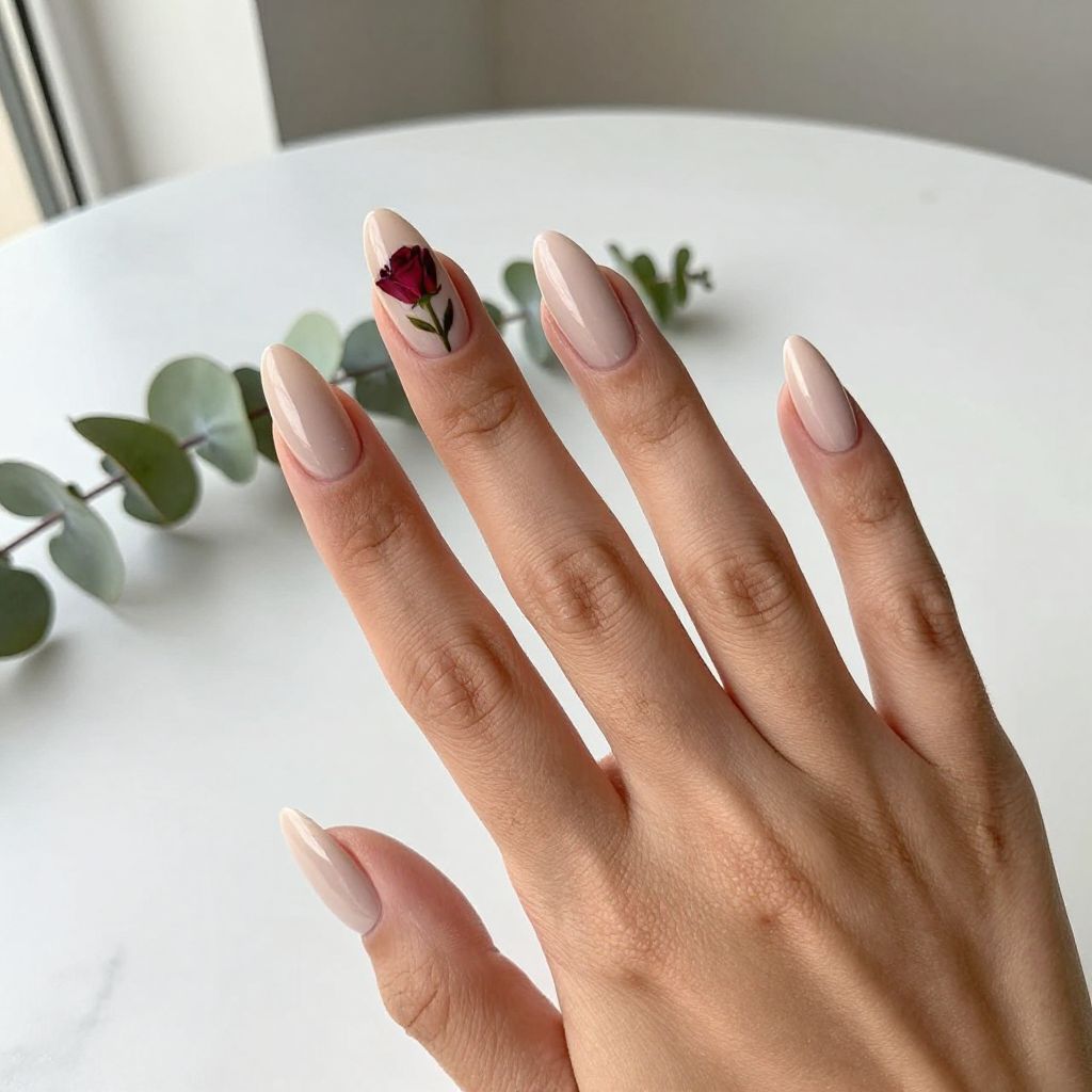 Minimalist Single Stem Rose