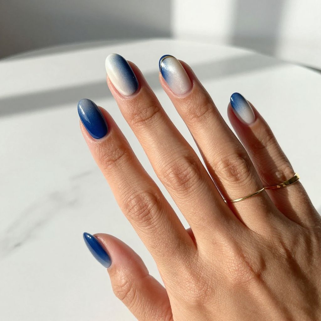 Midnight Blue with Pearl Gradient