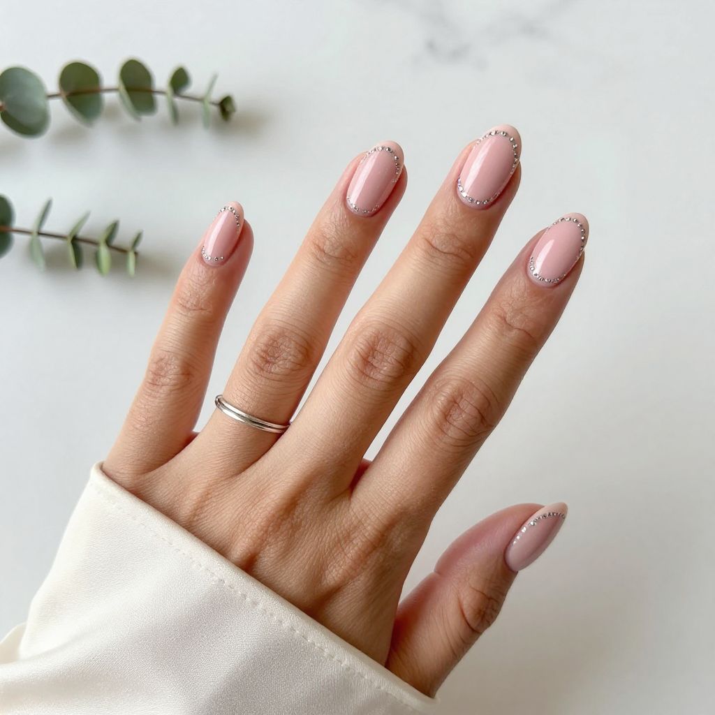 Blush Pink with Silver Filigree Accents
