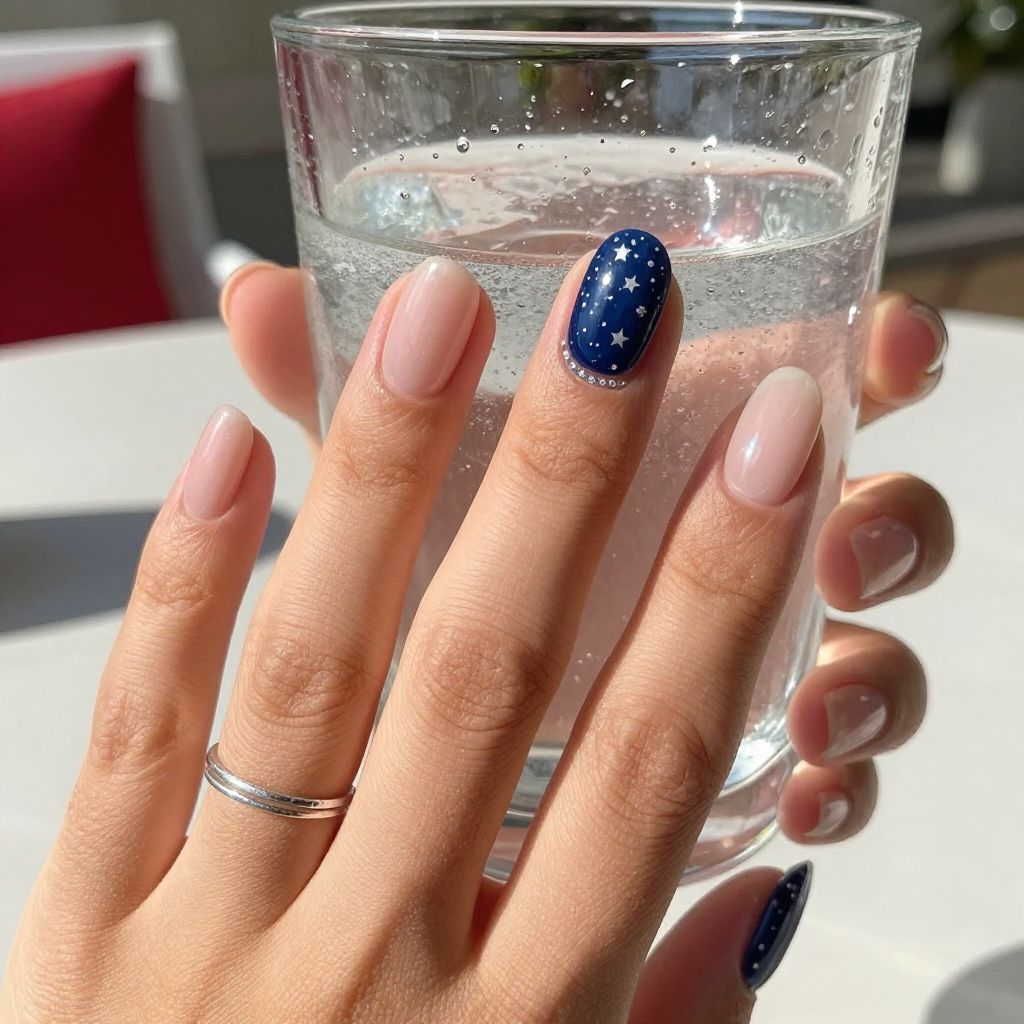 Star Studded Accent Nails