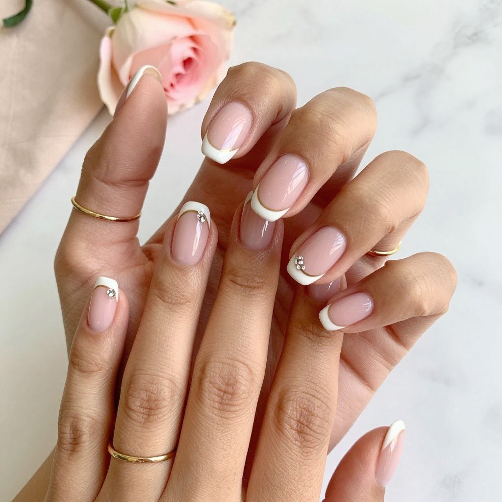 French Nail Ideas Short 11