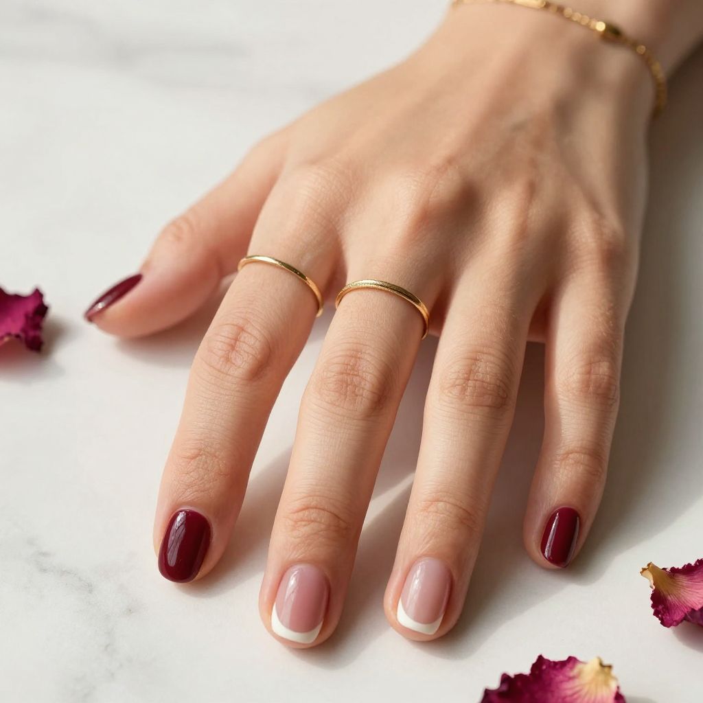 French Nail Ideas Short 14