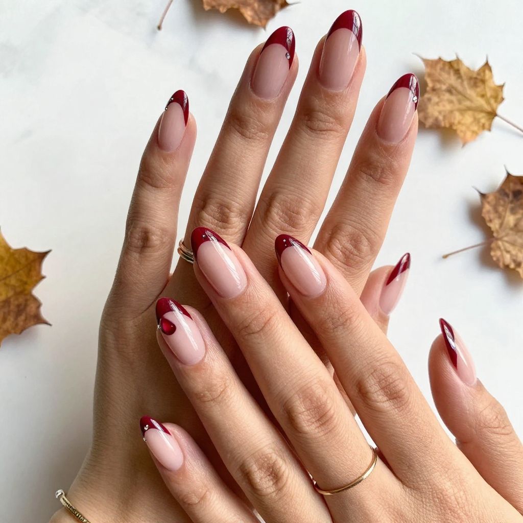Fruit Nail Ideas - Pomegranate Jewel Tips