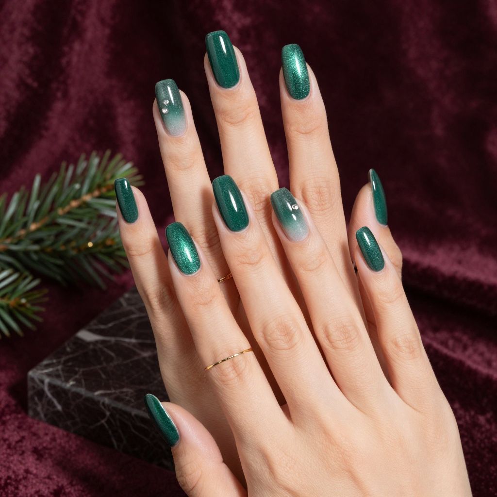Emerald Glitter Gradient