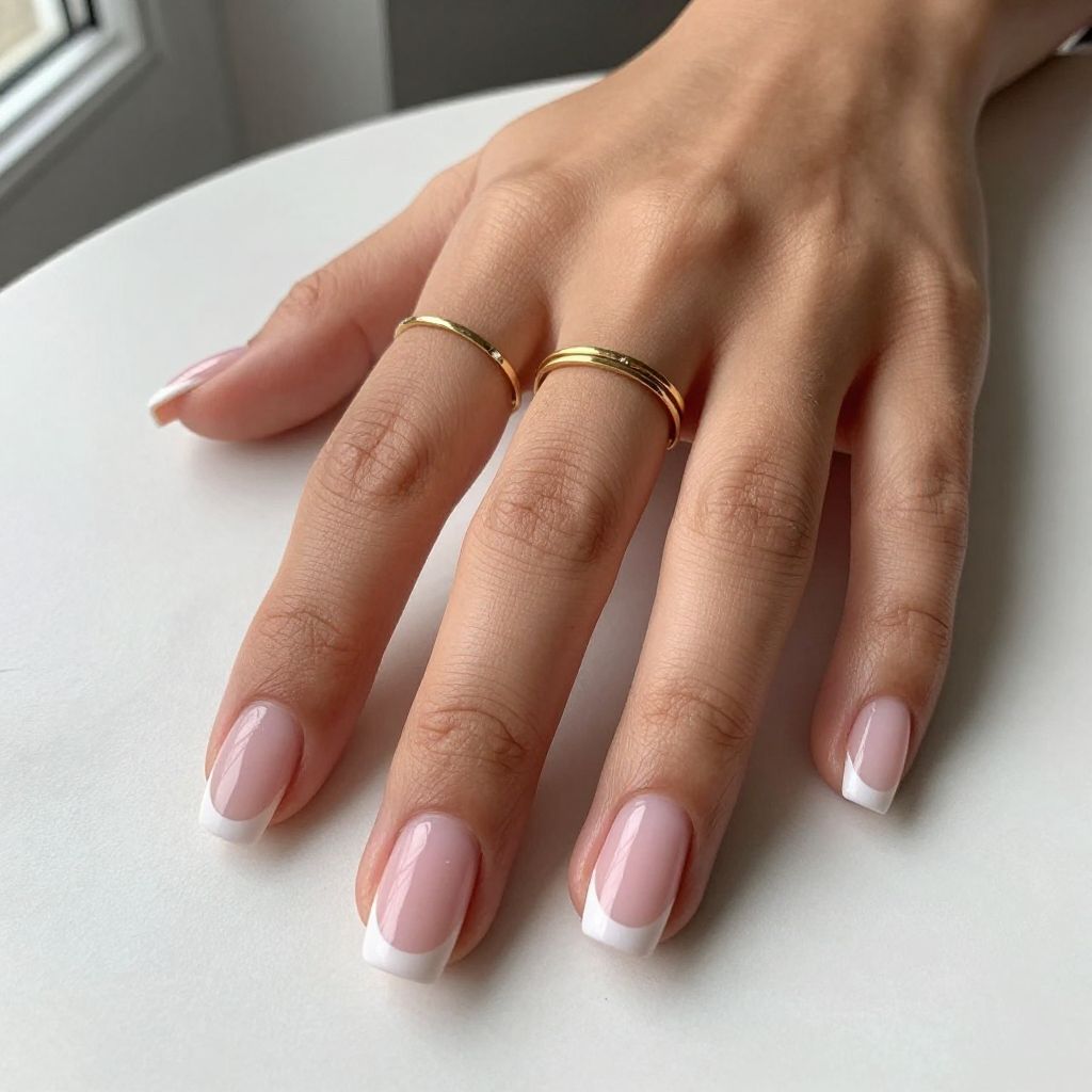 Soft Pink French Tips