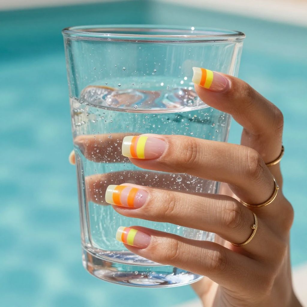 Citrus Jelly Layers Gel X nails