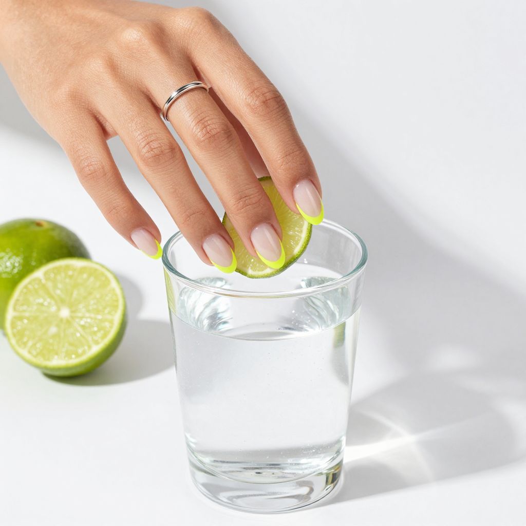 Neon Micro Tips Gel X nails