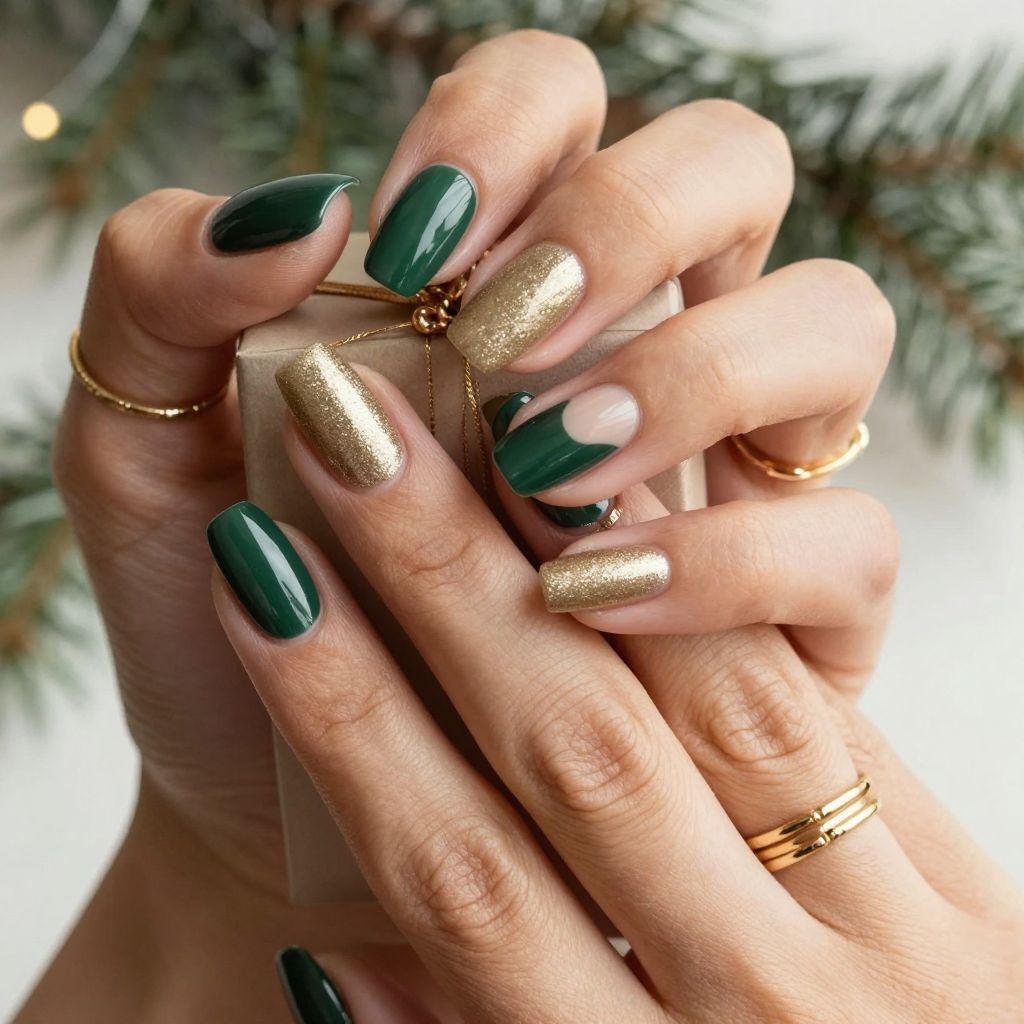 Festive Green and Gold Mix