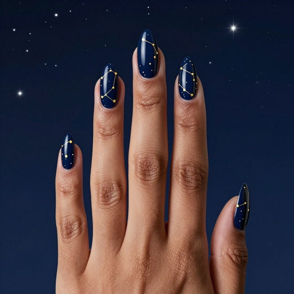 Gold nail idea 10