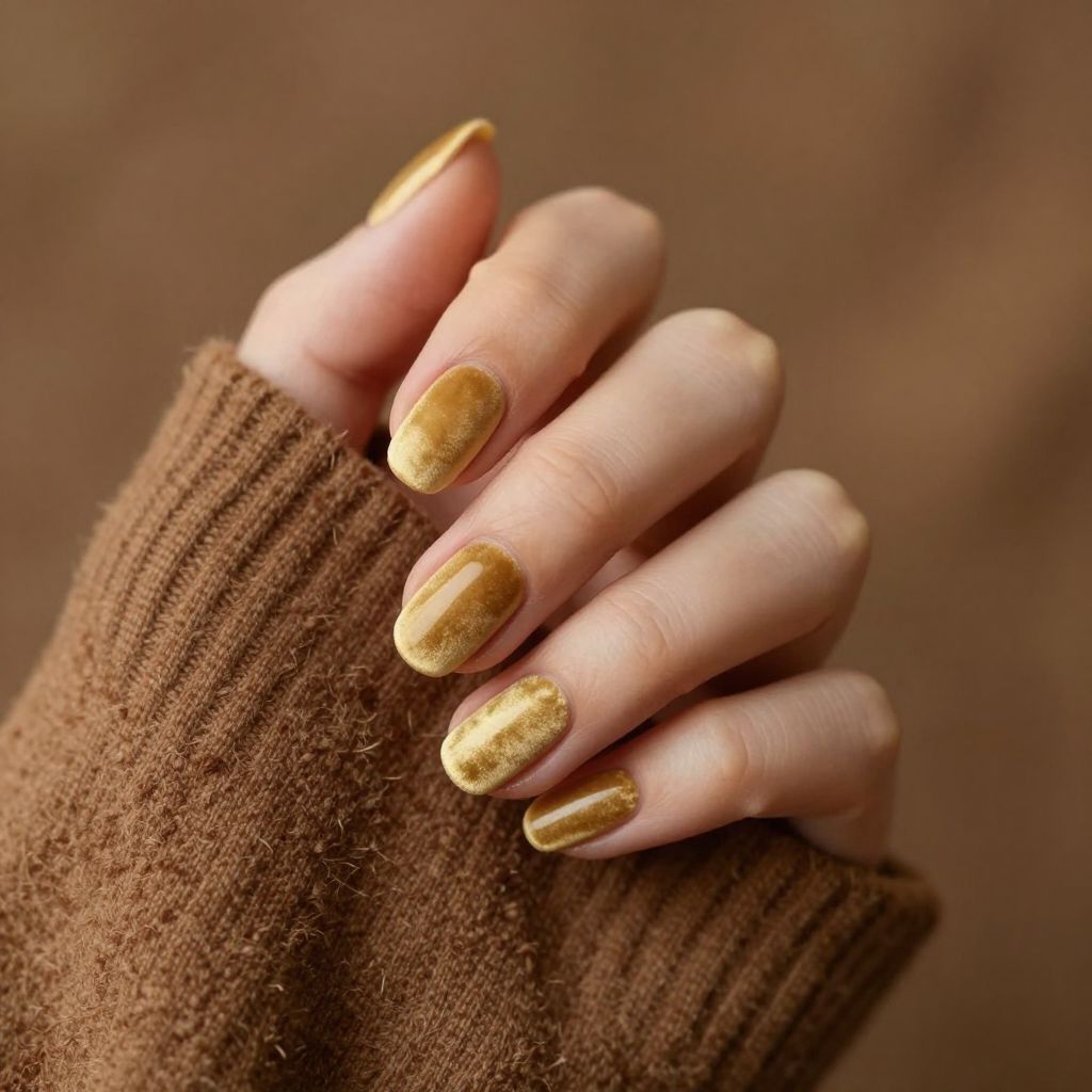 Gold nail idea 11
