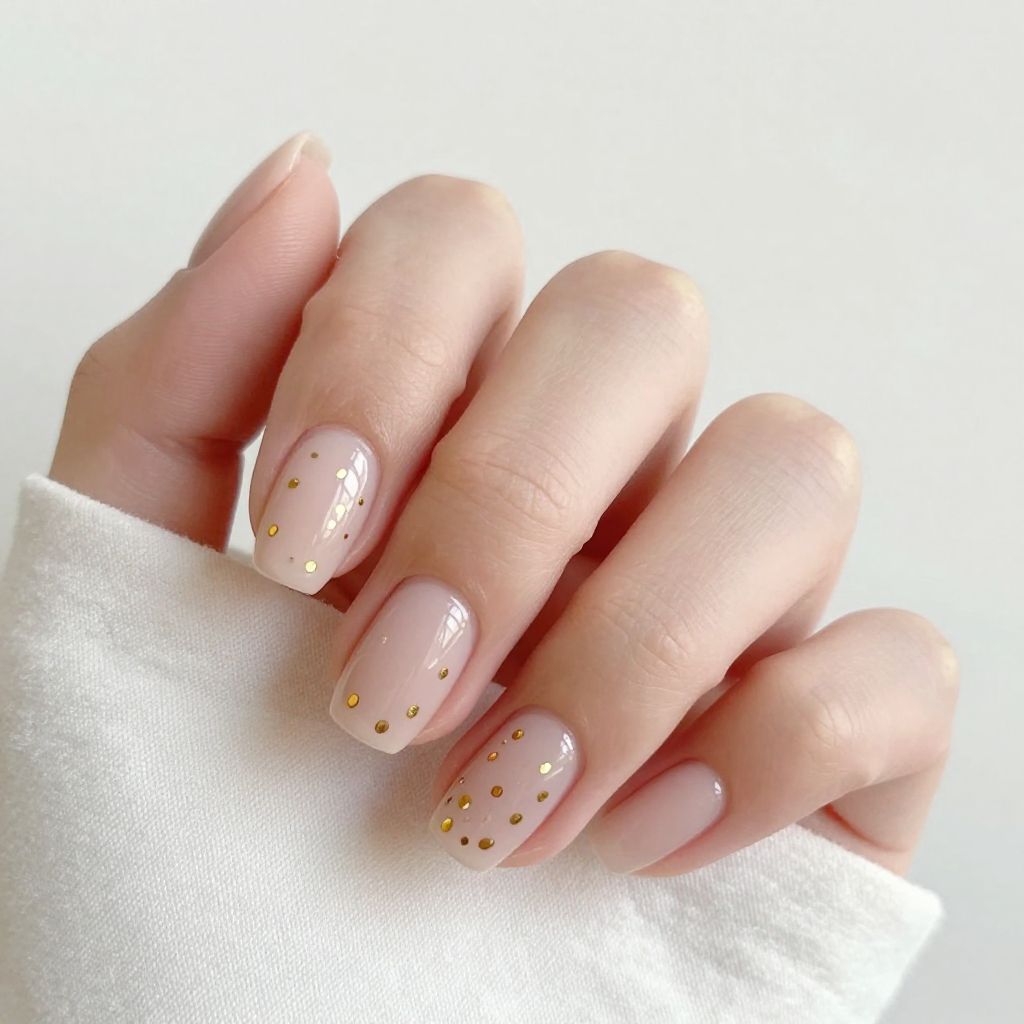 Gold nail idea 12