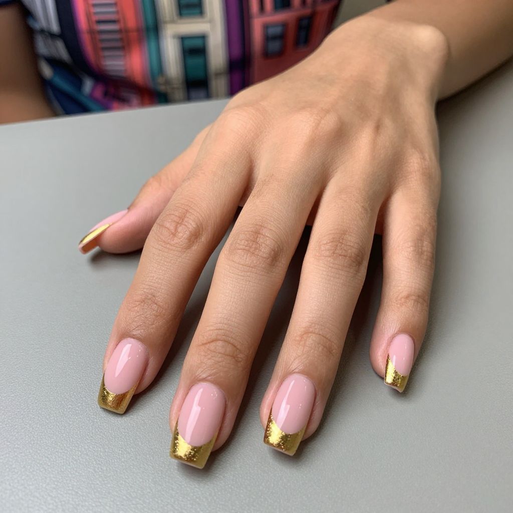 Gold nail idea 13