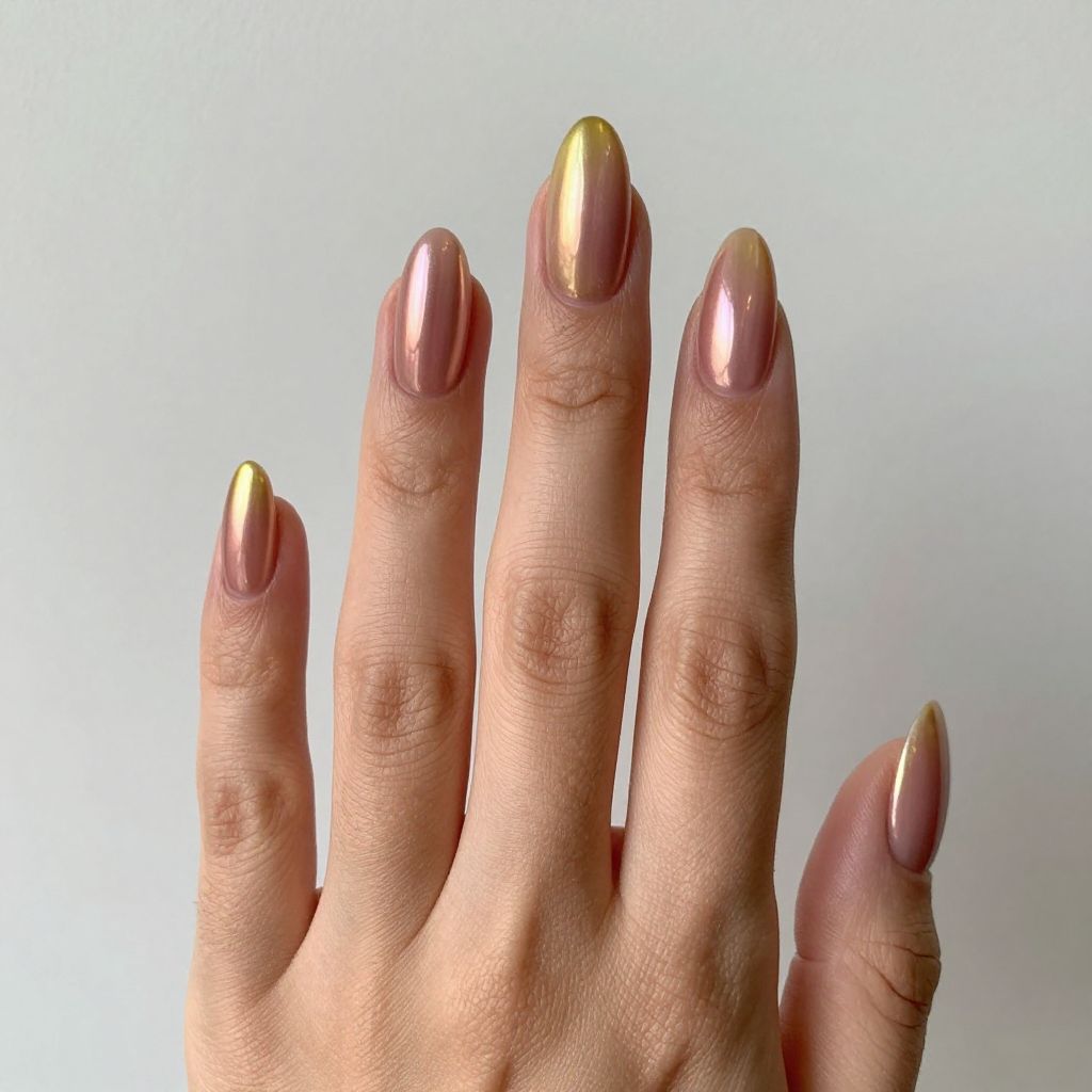 Gold nail idea 14
