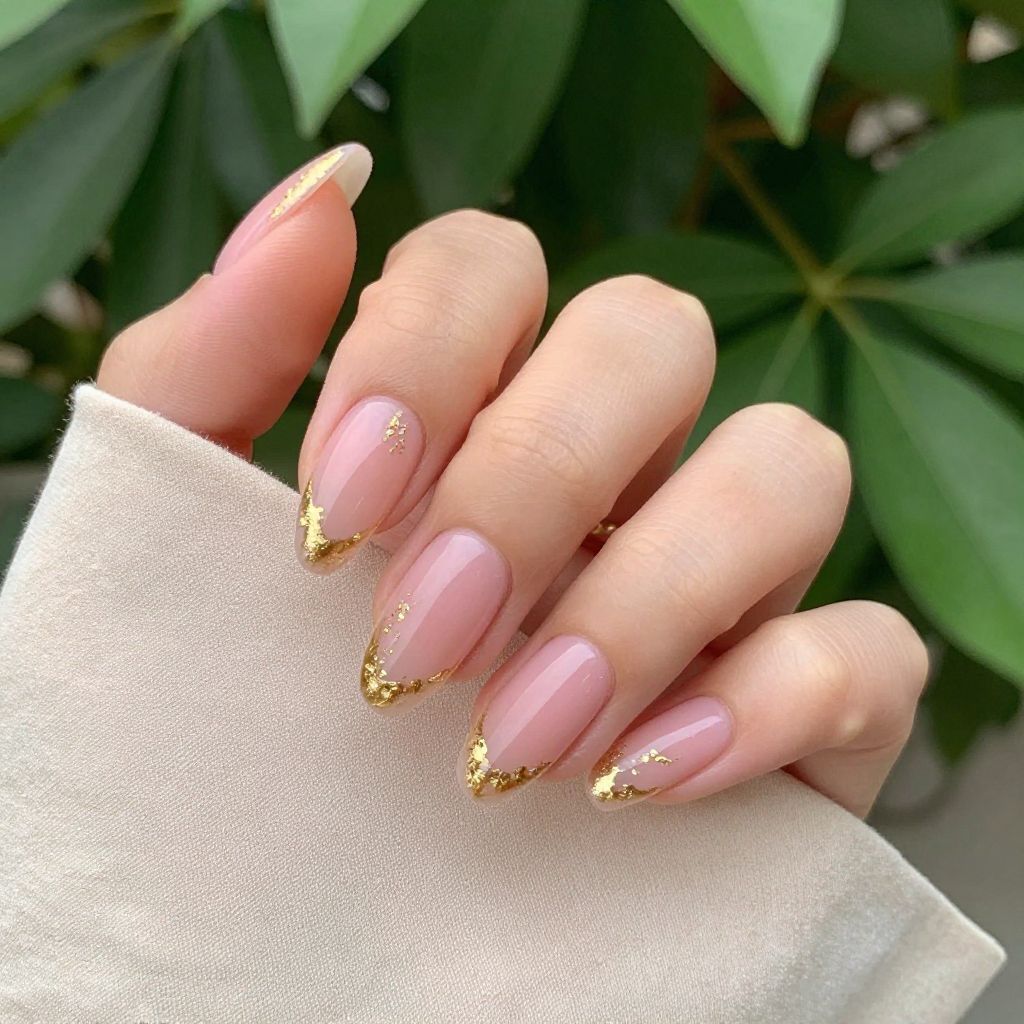 Gold nail idea 7