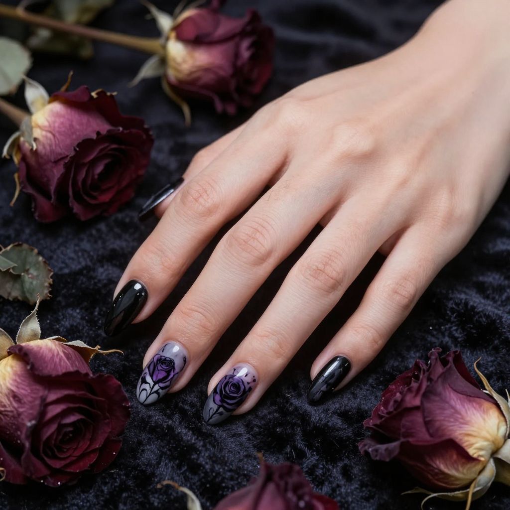 Gothic nail idea 9